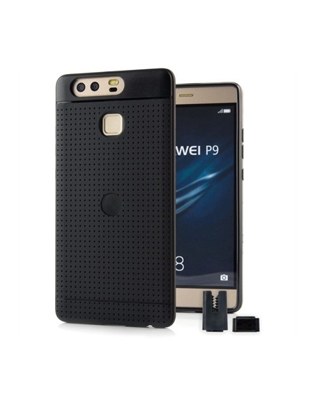 STIKGO Funda TPU Carclip Huawei P9 Negra - Imagen 1