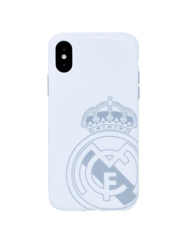 Real Madrid Carcasa iPhone X Blanca Escudo - Imagen 1