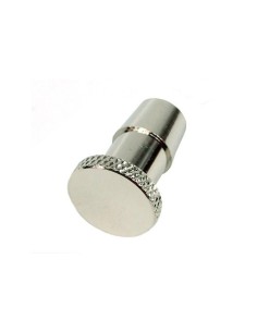 TAPON TUBO LIQUIDA ALPHACOOL KNURLED PLATA - Imagen 1