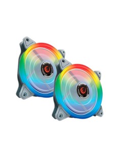 VENTILADOR 120X120 RAMPAGE RB-K2 RGB PACK 2UDS - Imagen 1