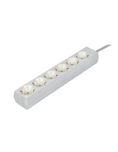 REGLETA 6 TOMAS 1.5M PHASAK BLANCO - Imagen 1