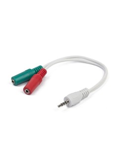 CABLE AUDIO GEMBIRD SPLITER CONECTOR 3,5MM BLANCO - Imagen 1