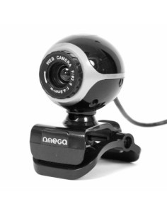 Omega Webcam OUW10SB Crane Universal Negra - Imagen 1