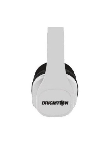Brigmton Auriculares MP3/Radio SD Bateria Blancos - Imagen 1