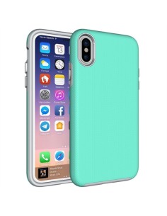 X-One Funda Carcasa Anti-shock iPhone X Aguamarina - Imagen 1