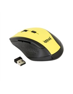 iggual WORK-2 Ratón óptico 1600dpi 2,4GHz Amarillo - Imagen 1