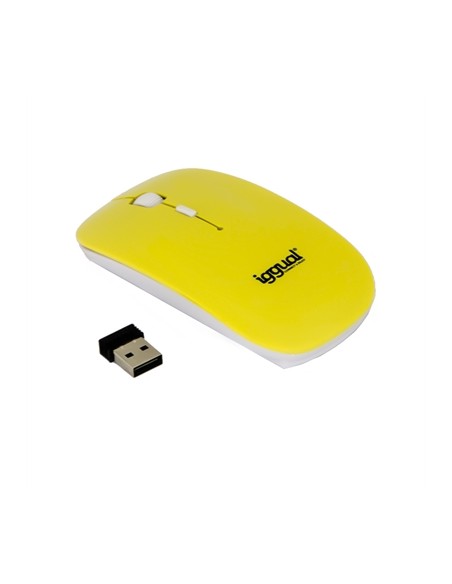 iggual SLIM-2 Ratón óptico 1600dpi plano 2,4G Ama. - Imagen 1