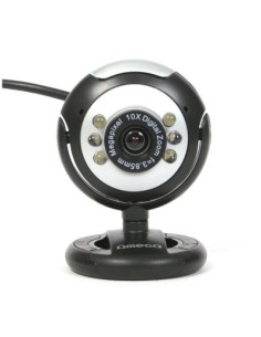 Omega WebCam C12SB 12Mpix + Micrófono Negro - Imagen 1