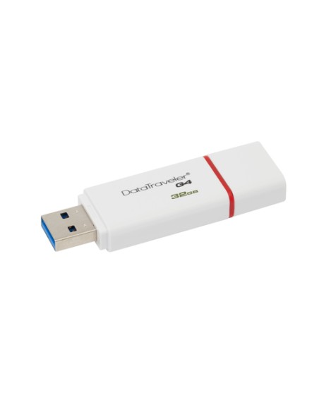 USB KINGSTON 32GB DATA TRAVELER I G4 WHITE + RED 3.0 DTIG4/32GB-AMZ - Imagen 4