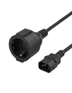 Salicru CABLE SALIDA C14/schuko 2 m 10 A cable de transmisión Negro C14 acoplador CEE7/4 - Imagen 1