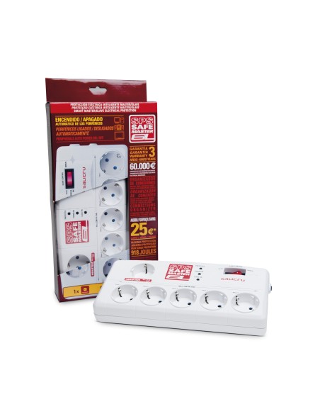 Salicru SPS.SAFE MASTER 6L limitador de tensión 6 salidas AC 230 V Blanco - Imagen 7