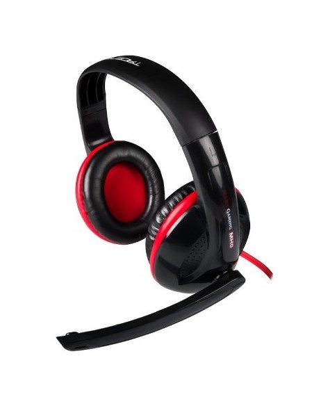 Mars Gaming MH0 auricular con micrófono Binaural Diadema Negro, Rojo - Imagen 1