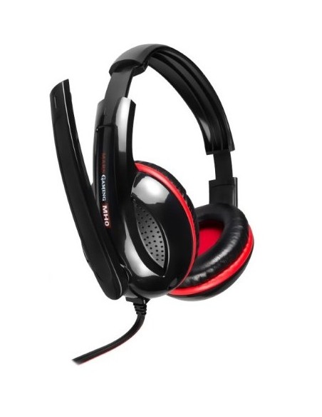 Mars Gaming MH0 auricular con micrófono Binaural Diadema Negro, Rojo - Imagen 2