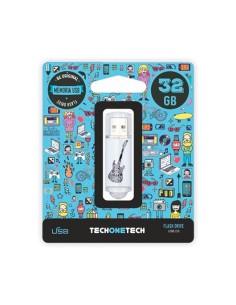 PENDRIVE 32GB TECH ONE TECH CRAZY BLACK GUITAR - Imagen 1
