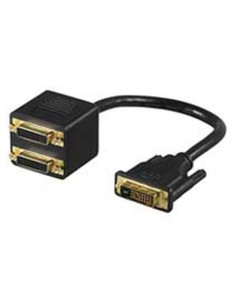 Goobay MMK ADAP 24+1 DVI-D > 2x DVI-D 2x DVI F Negro - Imagen 1
