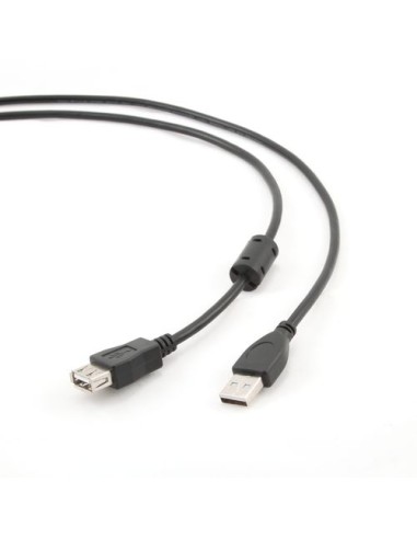 Gembird 15ft, USB 2.0-A - USB 2.0-A cable USB 4,5 m USB A Negro - Imagen 1