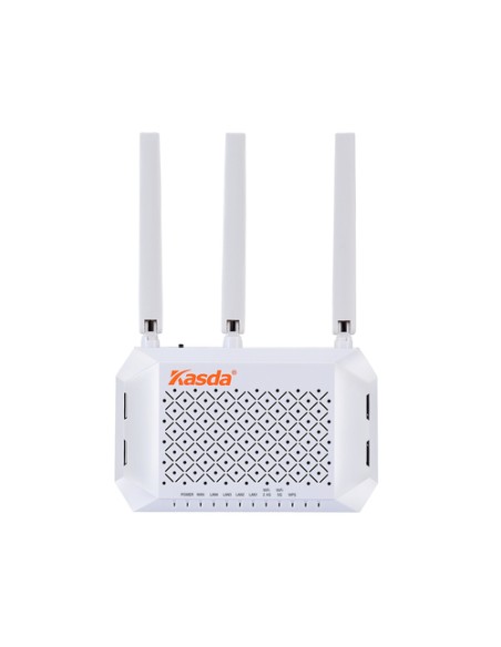 Kasda KW6512 router inalámbrico Doble banda (2,4 GHz / 5 GHz) Ethernet rápido Blanco - Imagen 2
