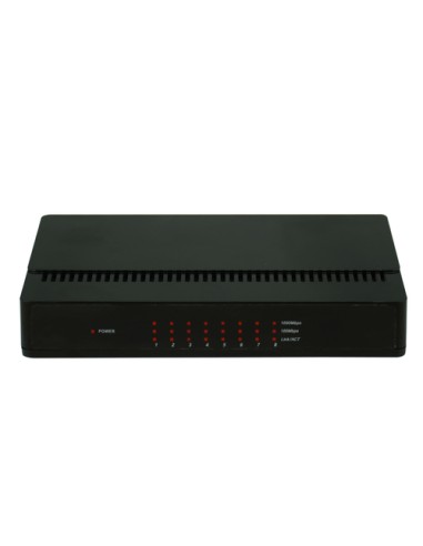 Kasda KS108 switch No administrado Fast Ethernet (10/100) Negro - Imagen 1