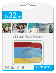 TRIPLE PACK 3x32GB USB2.0 LIMITED EDITION PNY - Imagen 1