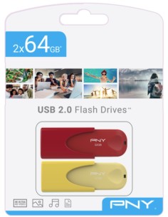 TWIN PACK 2x64GB USB2.0 LIMITED EDITION PNY - Imagen 1