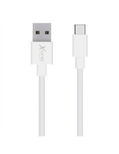 X-One Cable Tipo-C Plano 2m Blanco - Imagen 1
