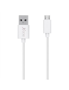 X-One Cable Micro USB plano 2m Blanco - Imagen 1
