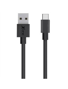 X-One Cable Tipo-C plano 2m Negro - Imagen 1