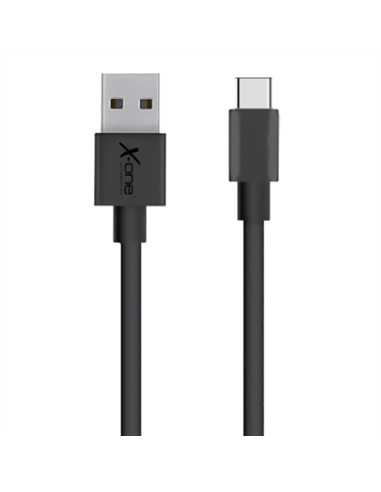 X-One Cable Tipo-C plano 2m Negro - Imagen 1