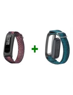 HUAWEI Band 4e Pulsera Coral + Correa Verde - Imagen 1