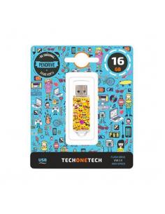 PENDRIVE 16GB TECH ONE TECH EMOJITECH EMOJIS - Imagen 1