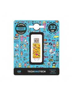 PENDRIVE 32GB TECH ONE TECH EMOJITECH EMOJIS - Imagen 1