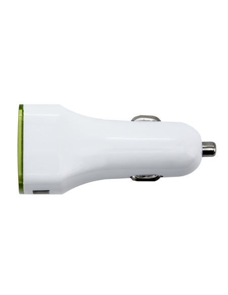 X-One cargador coche 2x USB 2.1A (laterales) Verde - Imagen 2
