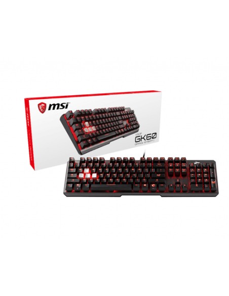 MSI Vigor GK60 teclado USB QWERTY Portugués - Imagen 6