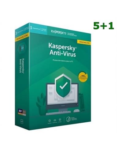 Kaspersky Antivirus 2020 3L/1A RN PROMO 5+1 - Imagen 1