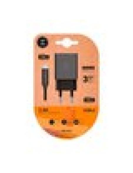 CARGADOR DOBLE + CABLE USB-C TECH ONE TECH NEGRO - Imagen 3