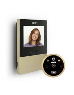 MIRILLA DIGITAL GRABADORA CON WIFI LATÓN SATINADO AYR - Imagen 1