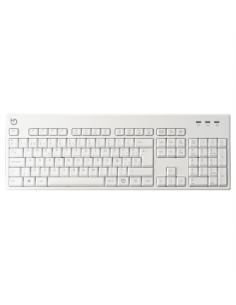 Hiditec Teclado K400 Inalámbrico Multimedia Blanco - Imagen 1