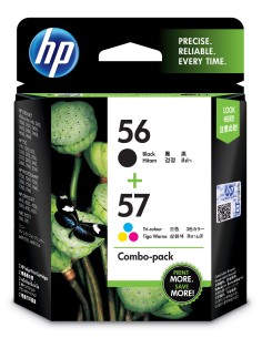 HP 56 57 Original Negro, Cian, Magenta, Amarillo Multipack 2 pieza(s)