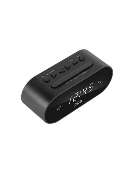 RADIO DESPERTADOR SPC FRODI NEGRO PANTALLA LED/2XALARMAS CO - Imagen 2