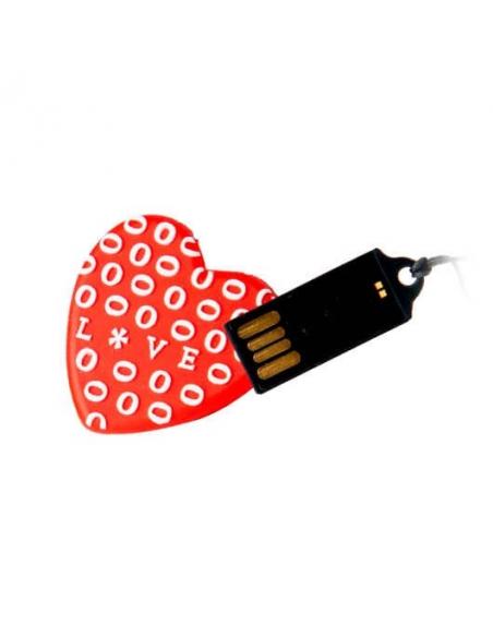 PENDRIVE 32GB TECH ONE TECH CORAZON ROJO LOVE  TEC5122-32 - Imagen 2