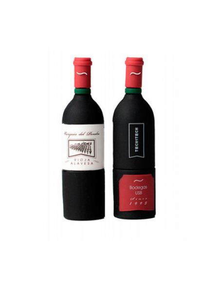 PENDRIVE 32GB TECH ONE TECH BOTELLA VINO USB 2.0/GOMA TEC51 - Imagen 3