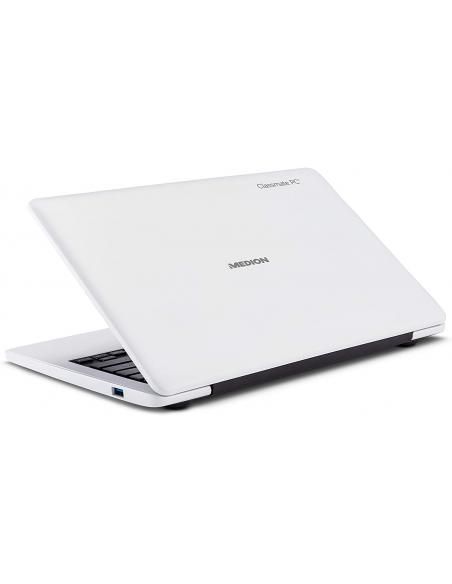 PORTATIL MEDION E11201/11,6" HD/IC-N3450/1,10-2,20 GHz/4GB/64GB eMMC/W10 Pro Academic/white - Imagen 5