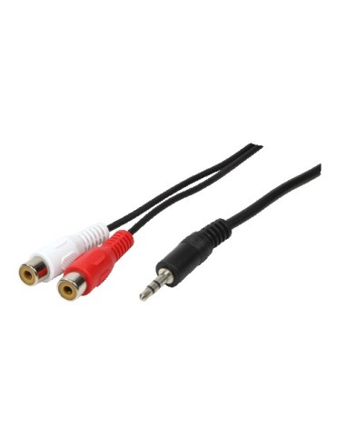 CABLE AUDIO 1xJACK 3.5M A 2xRCA H LOGILINK 0.2M