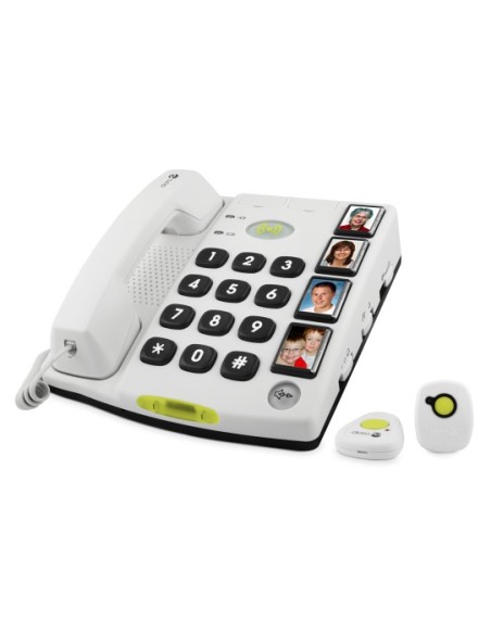 TELÉFONO FIJO DORO SECURE 347 BLANCO