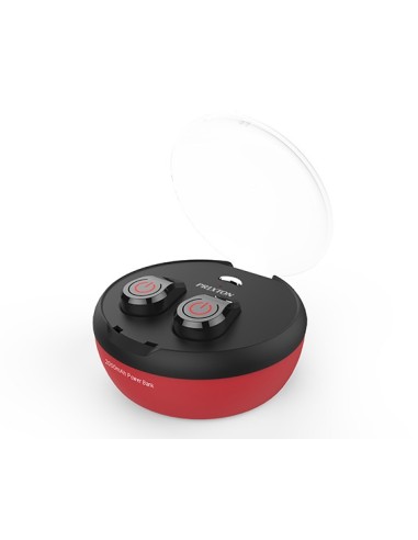 AURICULARES PRIXTON OYSTER TWS200 NEGRO- ROJO BT