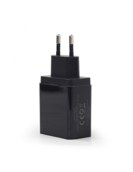 CARGADOR GEMBIRD 3A NEGRO 1 PUERTO CARGA RAPIDA