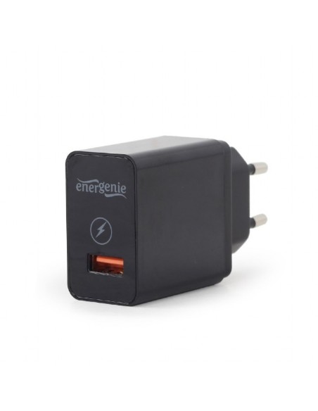 CARGADOR GEMBIRD 3A NEGRO 1 PUERTO CARGA RAPIDA
