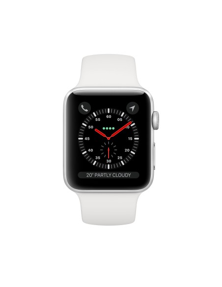 Apple Watch Series 3 reloj inteligente Plata OLED Móvil GPS (satélite)