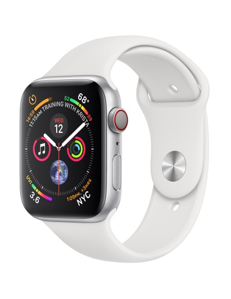 Apple Watch Series 4 reloj inteligente Plata OLED Móvil GPS (satélite)
