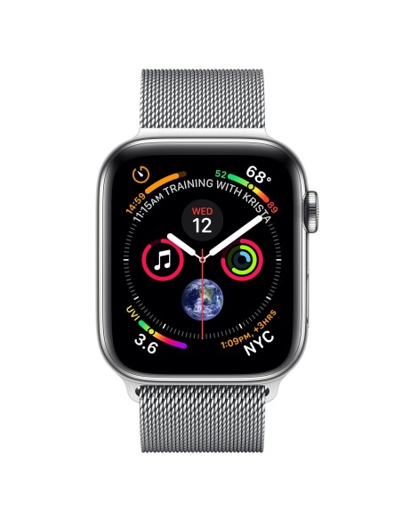 Apple Watch Series 4 reloj inteligente Acero inoxidable OLED Móvil GPS (satélite)